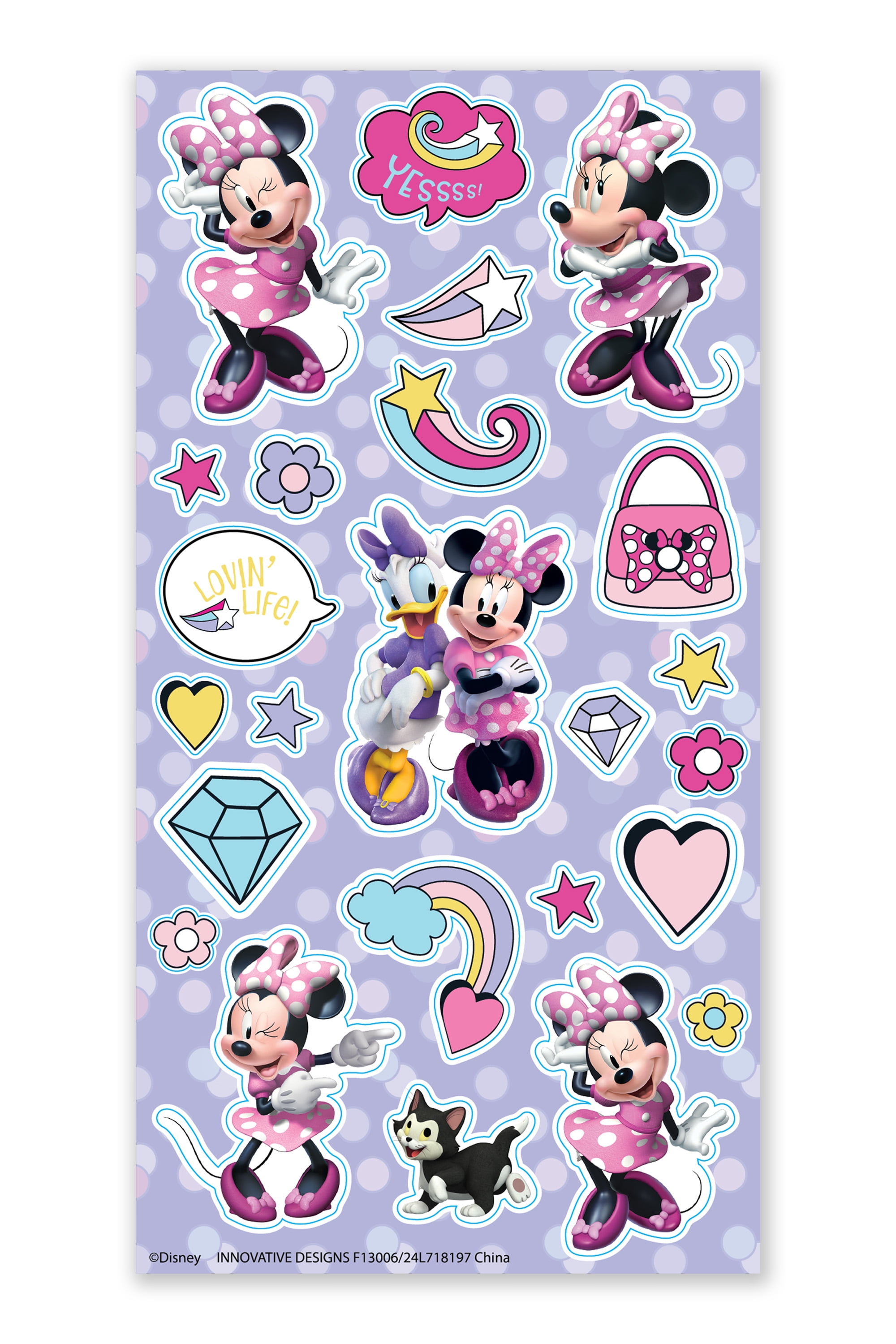 Disney Minnie Mouse Girls Art Kit with Stickers, Art Markers, Rolling Carrying Case 37 Piece Set