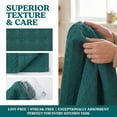 thumbnail image 3 of Unique Bargains 2Pcs 100% Cotton Waffle Weave Solid color Kitchen Towels Green 12" x 12", 3 of 7