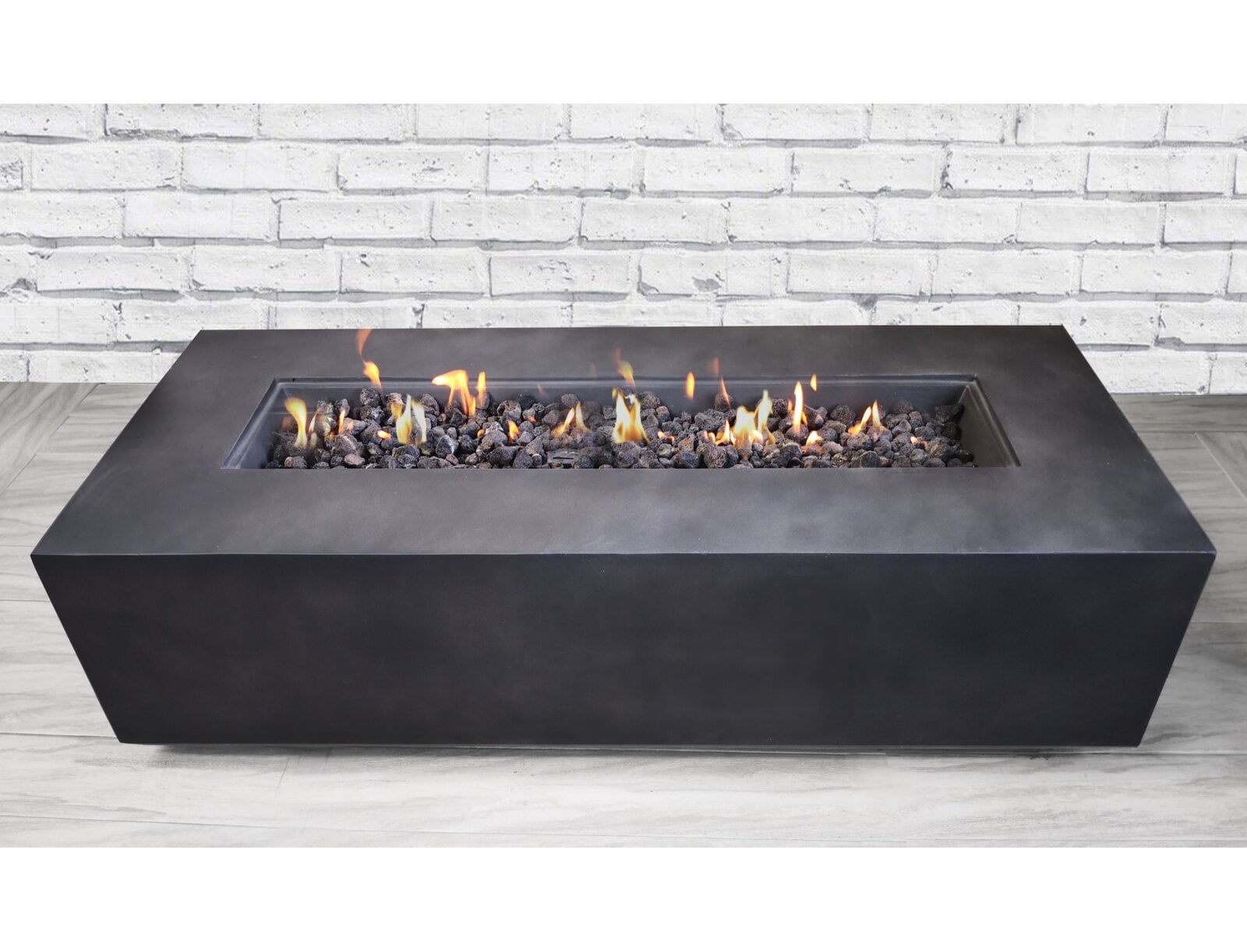 aly fiber reinforced concrete propane fire pit table