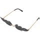 thumbnail image 1 of FELTECHELECTR pieza de gafas de sol de moda de metal transparente sin marco para fiestas, para mujeres y niñas (gris), 1 of 6