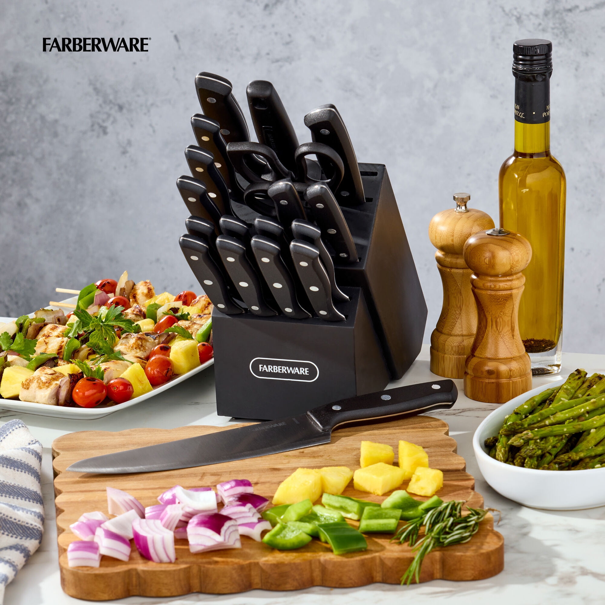 老舗 FARBERWARE カトラリー 20点セットCrate & Barrel Free Shipping! Farberware 20-Piece Triple Riveted Cutlery Set with