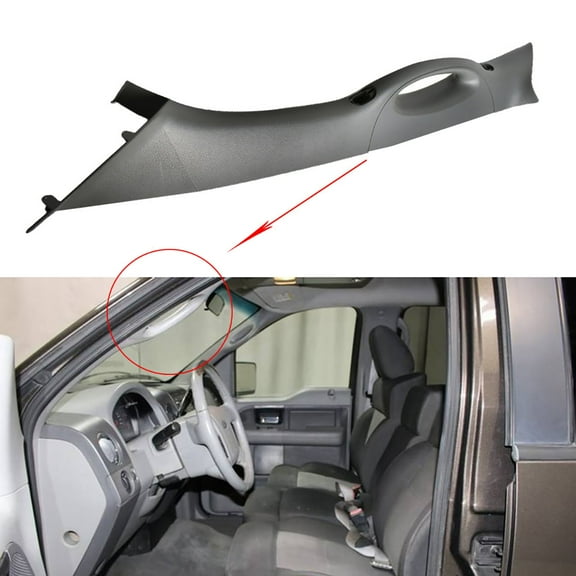 Labwork A-Pillar Pull Handle Trim Panel 4L3Z-1503599-AAB Left Driver Side Fit for 2004 2005 2006 2007 2008 Ford F-150