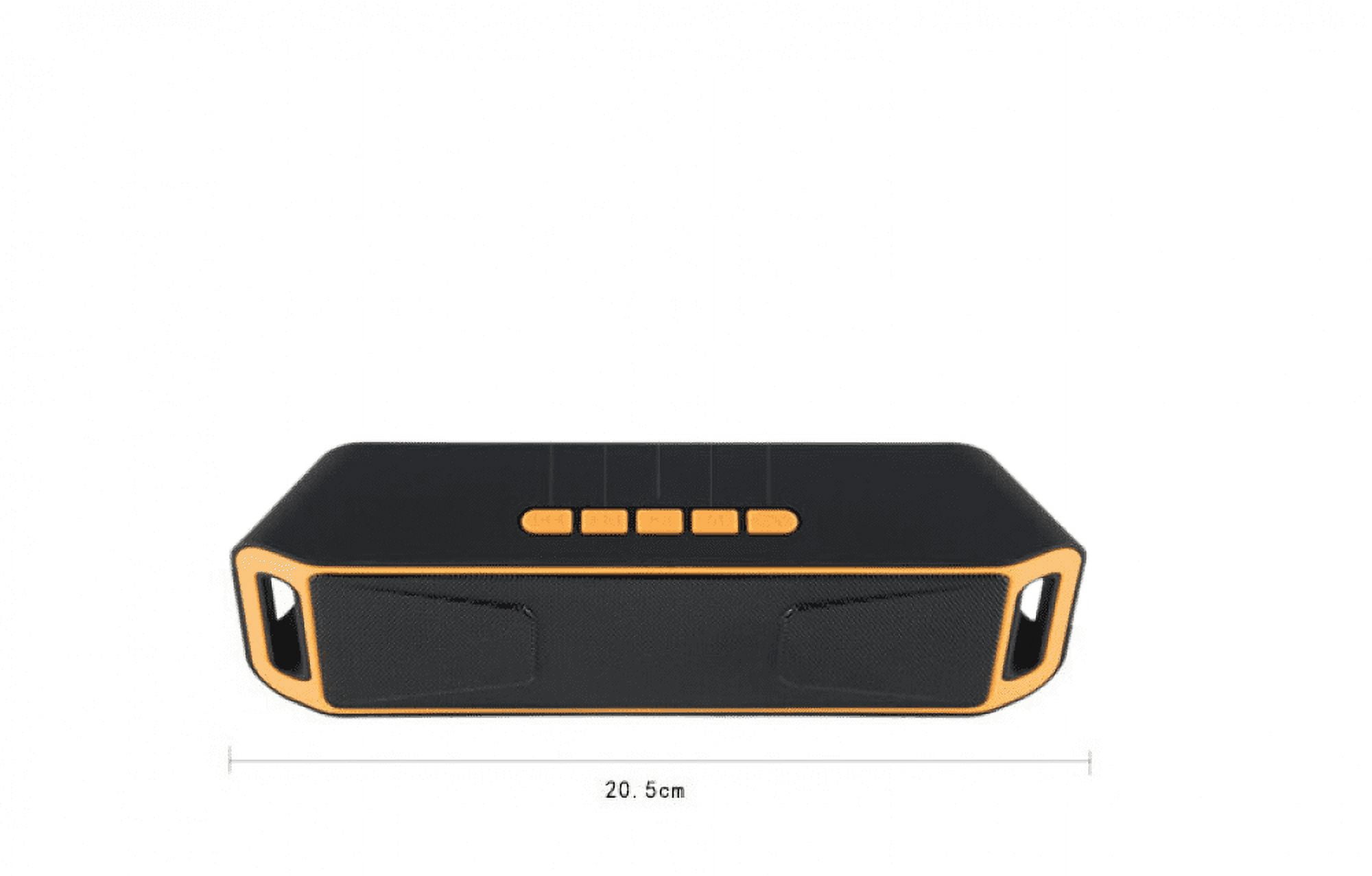 Orange Speakers Radio Stereo Outdoor Portable Subwoofer Wireless Outdoor For Computer Smart Phones MP3 USB FM Stereo