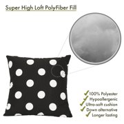 Majestic Home Goods Decorative Black Large Polka Dot Large Pillow