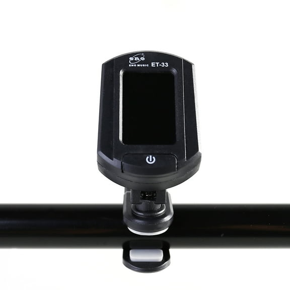 ENO ET 33 Mini Clip on Digital LCD Chromatic Guitar Bass Violin Ukulele Chromatic Tuner (Black)