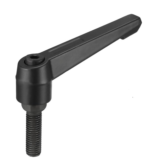 Unique Bargains Poignée Réglable Levier de Serrage Bouton-Poussoir Fileté Cliquet Mâle Goujon Fileté M10x35mm