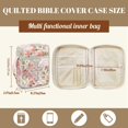 thumbnail image 7 of ZUXONGSY Pink Cross Rose Print Quilted Bible Cover Case for Women Portable Bible Bag Multifunctional Christian Gift with Pen Holder Handbag for Essentials, 7 of 7