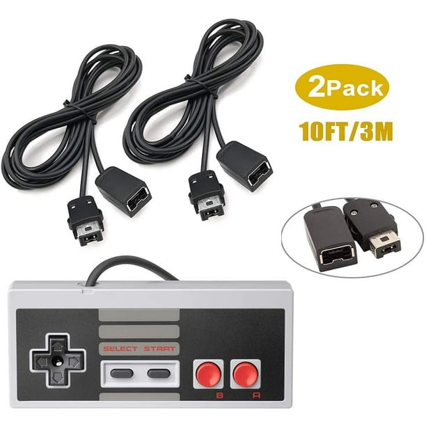 2Pcs 10 ft Extension Cable Cord for Nintendo Nes Mini Classic Edition