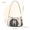 thumbnail image 3 of FORMRS Womens Shoulder Bag with Chain Strap Clutch Purse Cute Tote Handbag, Beige Astronaut Space, 3 of 7
