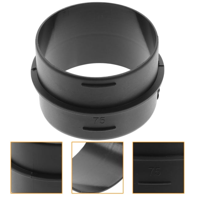 DEEPCRAFF Ducting Outlet Connector Black Plastic for Ventilation in DIY Projects 1Pack