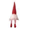 thumbnail image 2 of SUSUchens - Muñeco de peluche de gnomo navideño sin rostro, con patas largas y nariz redonda, adorable muñeco de peluche de gnomo festivo para decoración navideña, color rojo, 2 of 8