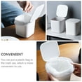 thumbnail image 3 of HEALEEP 2Pcs Waste Container Grey Plastic Compact Shape for General Users, 3 of 7