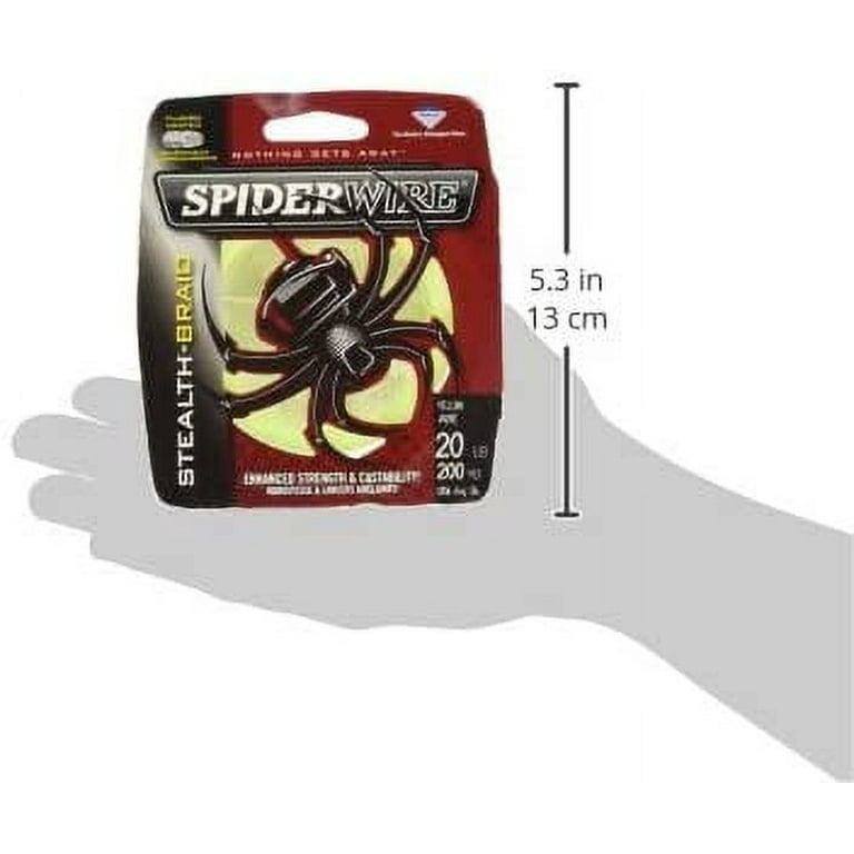 Spiderwire Fishing Line Stealth Smooth 8 (Hi-Vis yellow, 150 m) at
