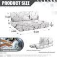 thumbnail image 7 of Uorisanigo RV Dinette Cushion Covers RV Sofa Seat Slipcovers with White Marble - Camper Cushions Slipcover - Stretch 2 Seat Sofa Chair Cover Furniture Protector for Camper, 7 of 7