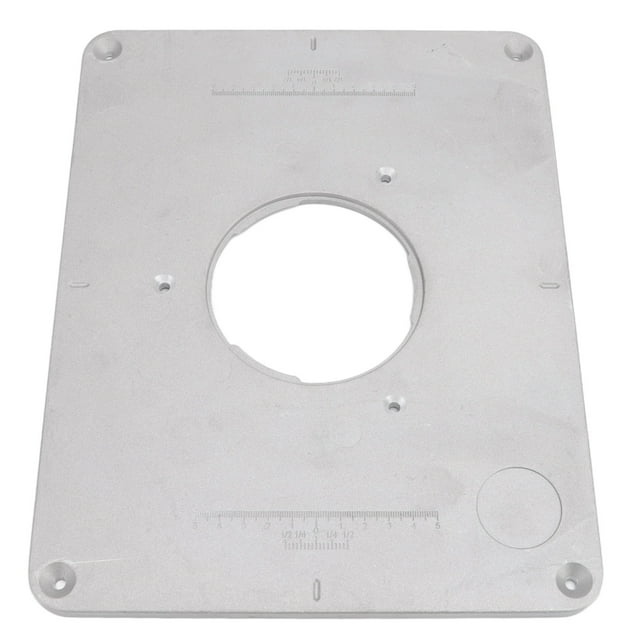 Placa De Inserción De Mesa De Enrutador, Placa De Enrutador Aleación De Aluminio Antioxidante Operación Simple Con Anillo Para Bancos De Carpintería ANGGREK Otros
