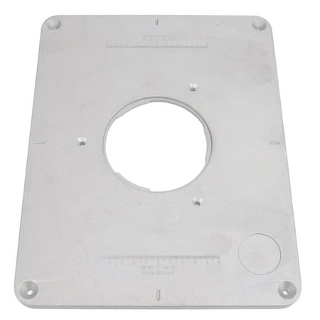 

421/32 Inch Aluminium Alloy Router Table Insert Plate with Router Insert Ring for Woodworking Benches