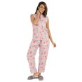 thumbnail image 5 of Phagun Pajamas Set Printed Rayon Sleepwear Sleeveless Nightwear For Women, 5 of 7