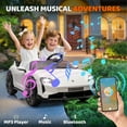 thumbnail image 4 of JoyWheels Licensed Porsche Taycan Turbo S 2 Seater Ride On Cars,24V 350W Powered Ride on Car With Remote Control,4mph,White, 4 of 9