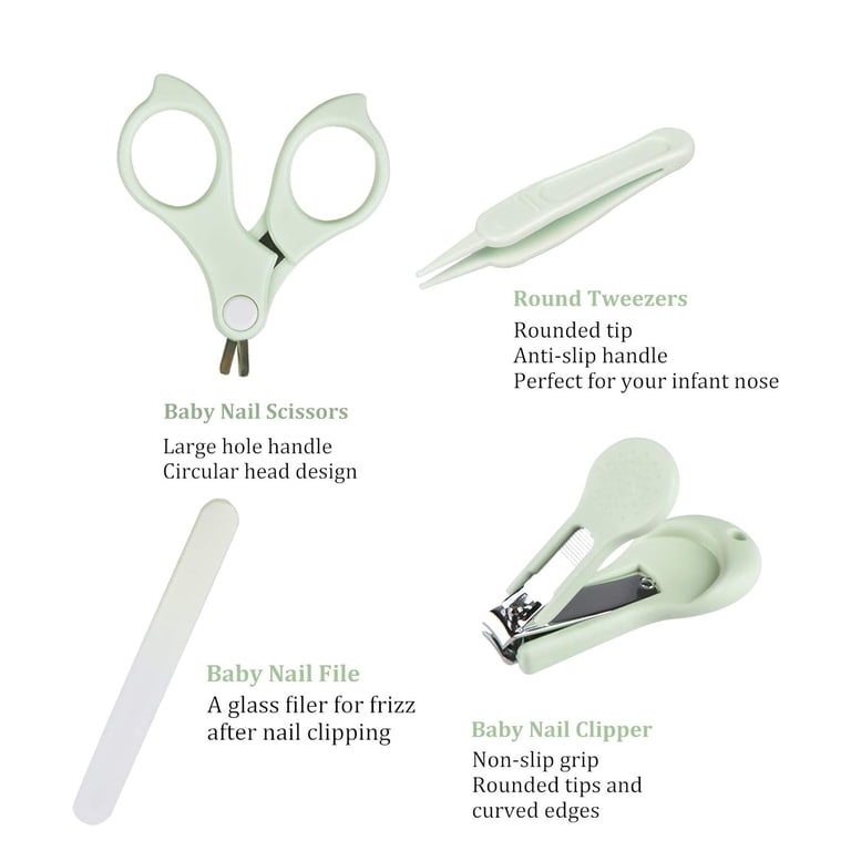 Gloval Baby 4-in-1 Nail Kit with Owl Case, Green photo 6