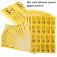 thumbnail image 5 of 450pcs 60x30mm Dispositivos sensibles estáticos Adhesivos Señal de advertencia Dispositivo Adhesivo Papel tapiz Tienda Calcomanías para el edificio de oficinas de la escuela (Amarillo), 5 of 5