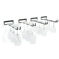 thumbnail image 3 of Fnochy Decor Kitchen Restaurant Wall-Mounted Wine Glass Storage Metal Holder Rack of 4 Pack, 3 of 5