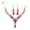 Multicolor, variant on Ayyufe Fashion Wedding Faux Crystal Rhinestone Decor Necklace Earrings Set