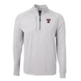 thumbnail image 2 of Men's Cutter & Buck Heather Gray Texas A&M Aggies Big & Tall Adapt Eco Knit Heather Quarter-Zip Top, 2 of 3