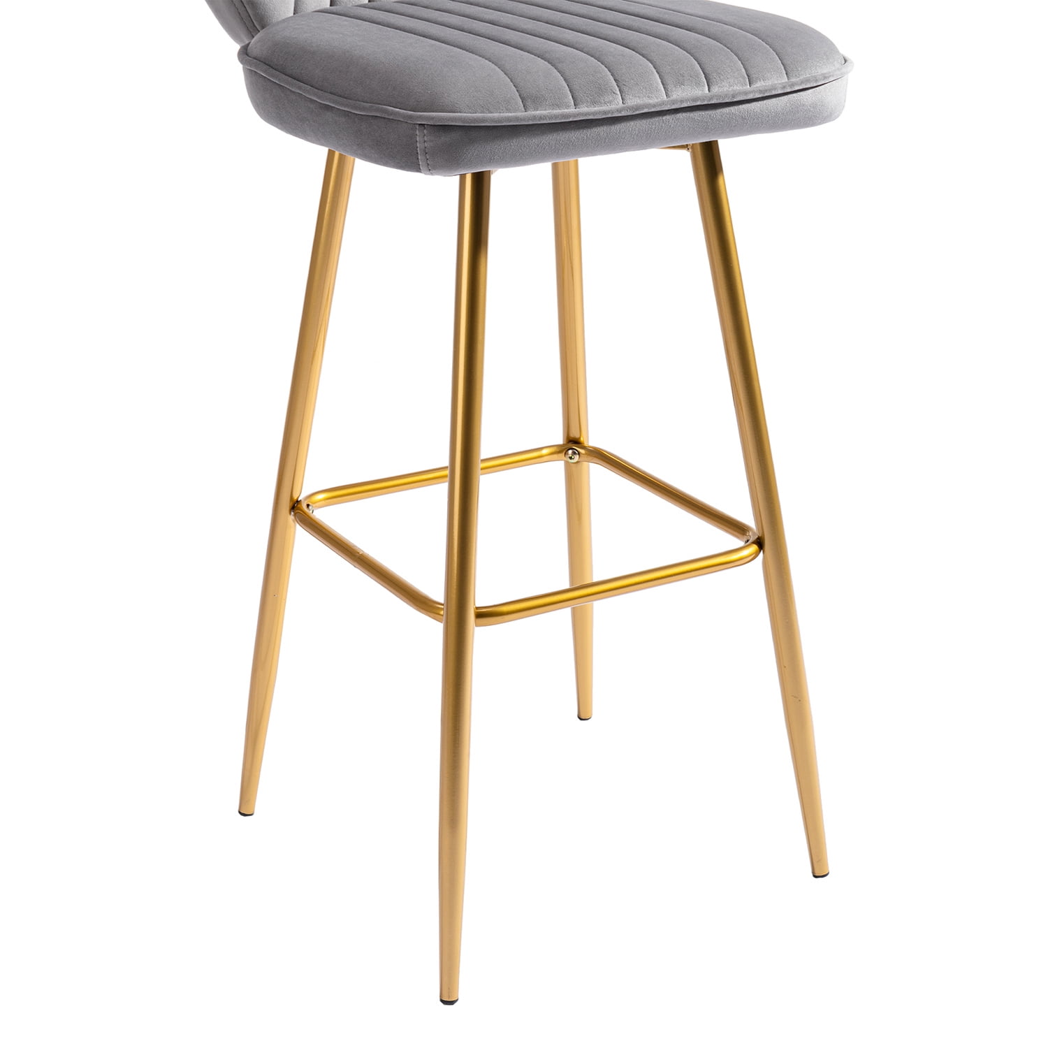 Kepooman Modern Design Bar Stools Set of 1 with Back for Bar Counter, Grey Kepooman Modern Design Bar Stools Set of 1 with Back for Bar Counter, Grey