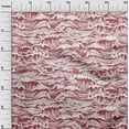 thumbnail image 3 of oneOone Cotton Poplin Twill Maroon Fabric Asian Japanese Wave Sewing Fabric By The Yard Printed Diy Clothing Sewing Supplies 56 Inch Wide, 3 of 4