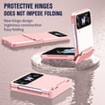 thumbnail image 2 of Decase for Samsung Galaxy Z Flip 4 / Z Flip 3 Rugged Case,Heavy Duty Military Grade Drop Protection Hinge Protection Shockproof Phone Cover,for Samsung Galaxy Z Flip 4 / Z Flip 3 5G,Pink, 2 of 6