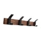 thumbnail image 4 of Gancho de pared para colgar percha de madera para pared percha para ropa perchero moderno de pared gancho de pared de madera de nogal para toallas Cuatro ganchos, 4 of 9