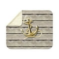 thumbnail image 4 of CafePress - Beach Wood Grain Nautical Anchor Sherpa Fleece Thr - Sherpa Fleece Throw Blanket 60" x 50", 4 of 5