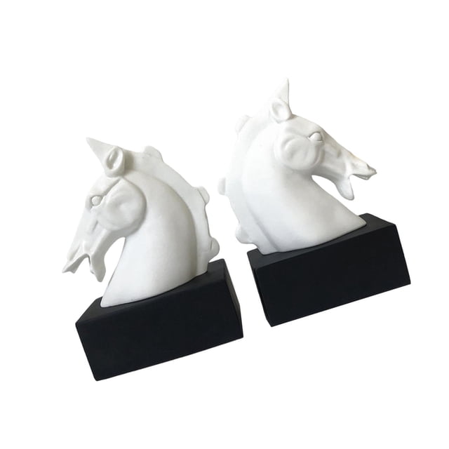 Sujetalibros decorativos de resina Strade Fareast Limited cabeza de caballo