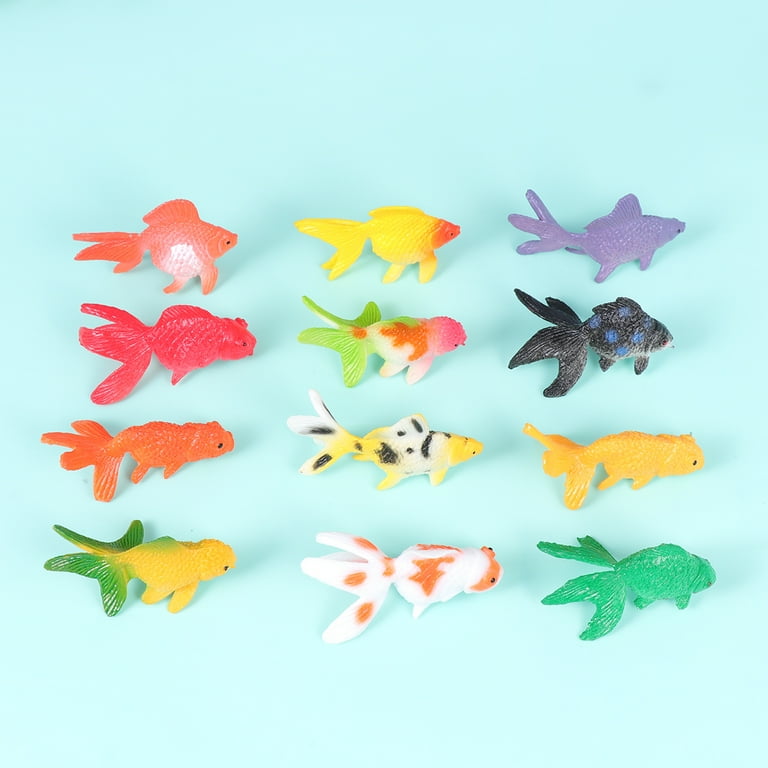 Fish Toys Tropical Figures Artificial Mini Kids Plastic Moving Goldfish  Model Fake Tiny Figurines Sea - Walmart.com