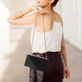 thumbnail image 5 of WJCD Bolso de mano transparente con caja de acrílico para mujer, bolso de noche cruzado pequeño y transparente, correa de cadena dorada aprobada por el estadio, 5 of 5
