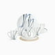 thumbnail image 1 of Vajilla Linnéa para 4 personas - Ceramica Blanca 16 piezas, 1 of 6