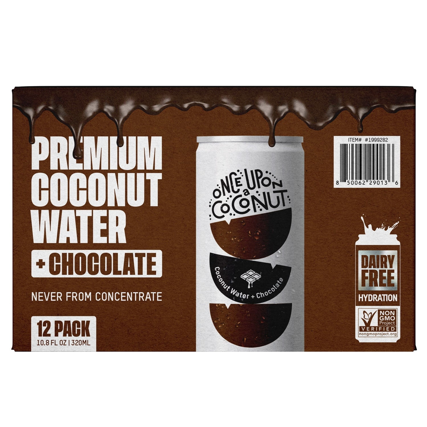 Once Upon A Coconut Chocolate Coconut Water, 10.8 Ounce (Pack of 12)