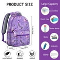 thumbnail image 4 of Colorful Butterfly Bookbag for Student Cute Floral Print Backpack for School Butterfly Lovers Aesthetic Fashion Design, 4 of 6