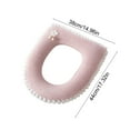 thumbnail image 3 of Thickened Jacquard Fabric Toilet Seat Cover with Elastic Edge for Standard and Elongated Bowls, 3 of 6
