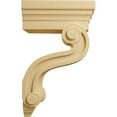 thumbnail image 3 of Ekena Millwork 3 3/8"W x 6 1/2"D x 10 1/2"H Los Angeles Hollow Back Corbel, Alder, 3 of 4