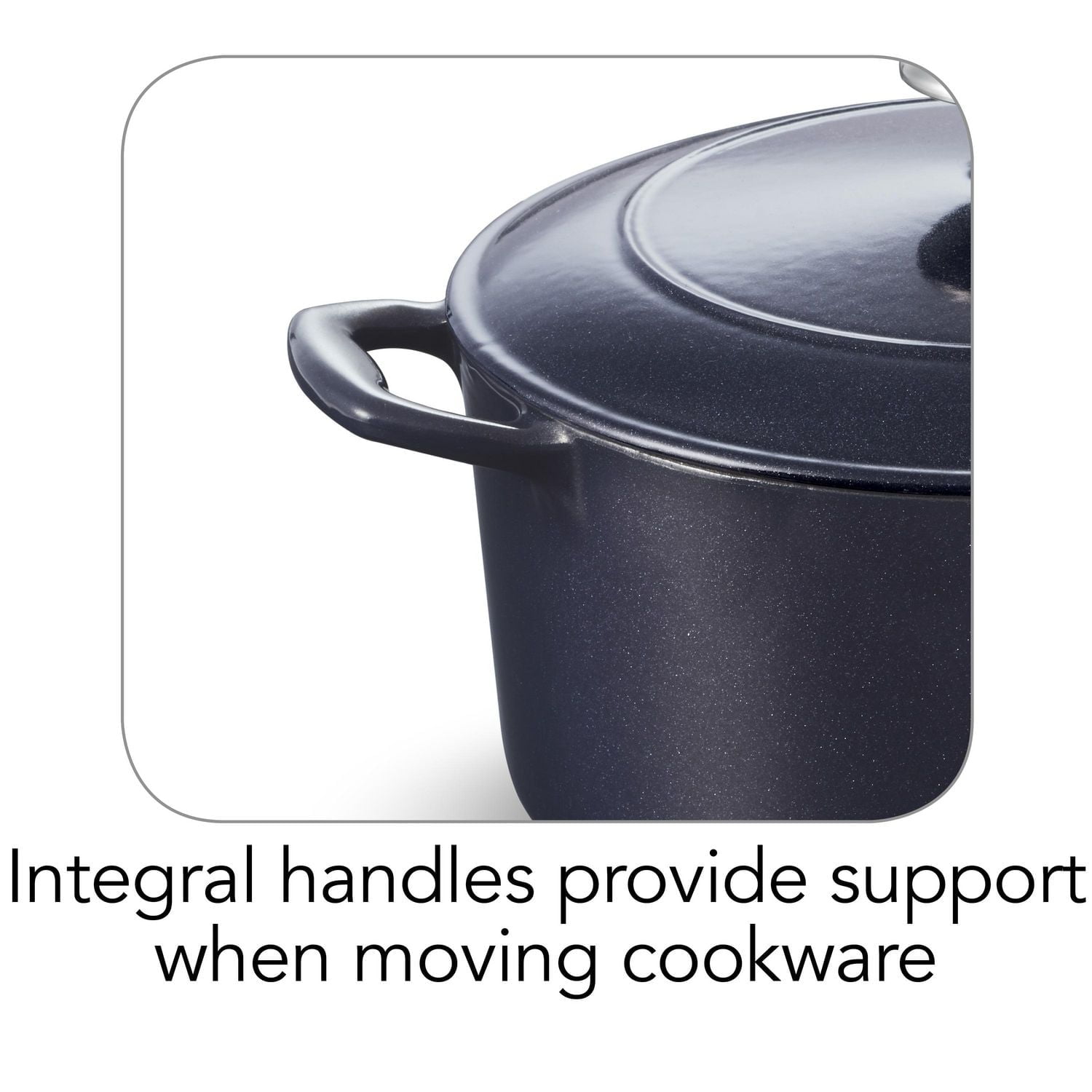 Tramontina 5.5 QT Covered Round Dutch Oven - Cast Iron - Dark Blue - Gourmet 80131/038DS