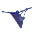 thumbnail image 4 of Fengqque Women's Sexy Lingerie Flower Print Hollow Lace Briefs Pes Thong Underwear, 4 of 8