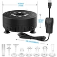 thumbnail image 6 of AISITIN USB Water Fountain Pump, Adjustable Bird Bath, 4.8 m Cable, 2.5 watt, Black, 6 of 6