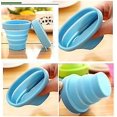 thumbnail image 4 of Taza plegable retráctil, portátil, de silicona, para acampar, viajar, tazas plegables para deportes de senderismo, 4 Uds., 101-200ml, 4 of 4