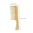 thumbnail image 3 of Juego de peines de madera de 3 piezas para mujeres, hombres y niños, peine para desenredar el cabello, peine para cabello rizado, fino, liso, húmedo y seco, juego de peines de bambú natural, 3 of 5