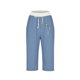 thumbnail image 5 of Pantalones Elásticos de Cintura para Mujeres Capris de Salida Casual Sólido con Bolsillos, Capris de Mujer para el Verano, 5 of 5