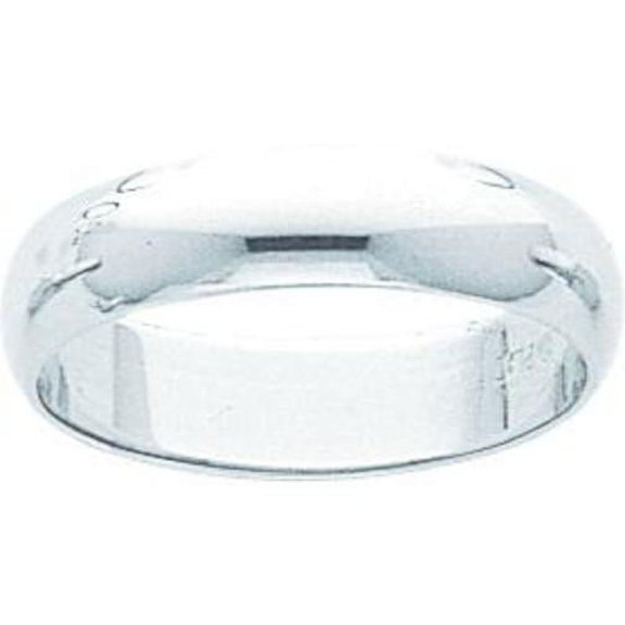 Platinum Round Wedding Band Sz 10