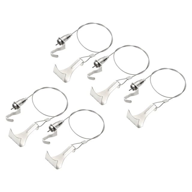 5Pcs Adjustable Picture Hanging Wire Kit 0.5m x 1.5mm Hanging Rope with S Hooks