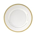 thumbnail image 2 of 10 Strawberry Street Athens Dinner Plate in White and Gold (Set of 6), 2 of 2