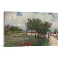 thumbnail image 1 of ARTCANVAS The Sablons 1885 Canvas Art Print by Alfred Sisley - Size: 18" x 12" (1.50" Deep), 1 of 9